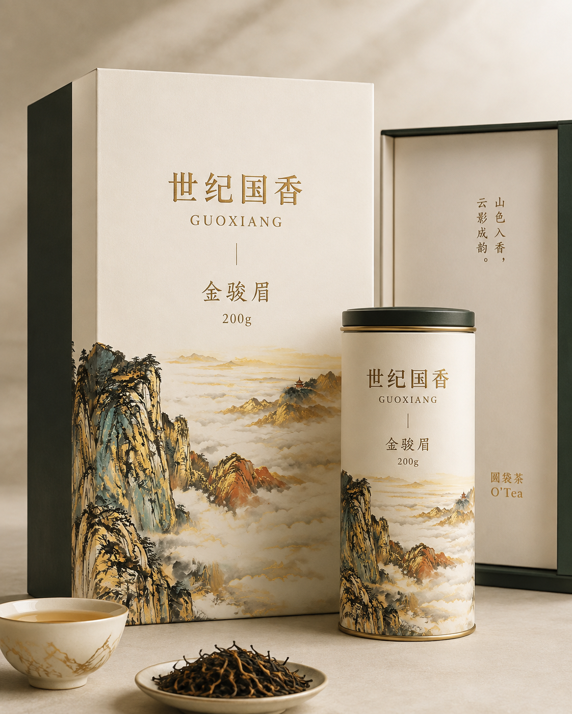 世纪国香 金骏眉 200g 臻藏礼盒：山色入香，云影成韵